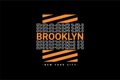 Brooklyn writing design, suitable for screen printing Product Image 1