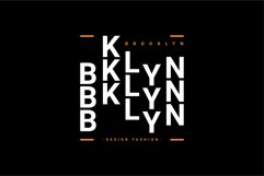 Brooklyn writing design, suitable for screen printing Product Image 1