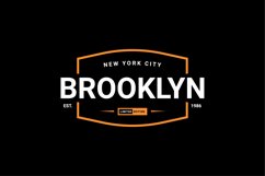 Brooklyn writing design, suitable for screen printing Product Image 1