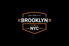 Brooklyn writing design, suitable for screen printing Product Image 1