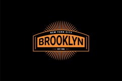 Brooklyn writing design, suitable for screen printing Product Image 1