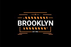 Brooklyn writing design, suitable for screen printing Product Image 1