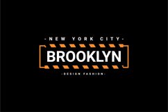 Brooklyn writing design, suitable for screen printing Product Image 1