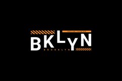 Brooklyn writing design, suitable for screen printing Product Image 1