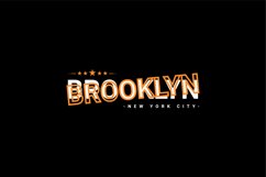 Brooklyn writing design, suitable for screen printing Product Image 1