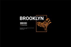 Brooklyn writing design, suitable for screen printing Product Image 1