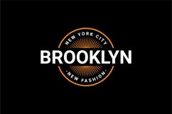 Brooklyn writing design, suitable for screen printing Product Image 1