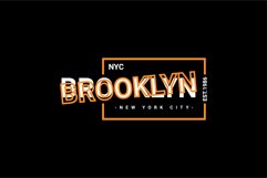 Brooklyn writing design, suitable for screen printing Product Image 1