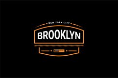 Brooklyn writing design, suitable for screen printing Product Image 1