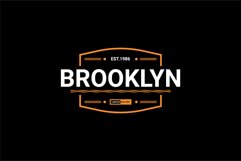 Brooklyn writing design, suitable for screen printing Product Image 1