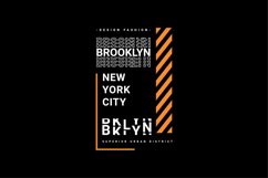 Brooklyn writing design, suitable for screen printing Product Image 1