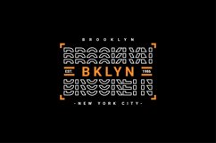Brooklyn writing design, suitable for screen printing Product Image 1