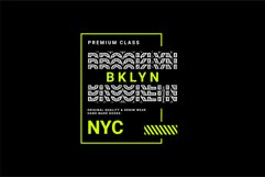 Brooklyn writing design, suitable for screen printing Product Image 1