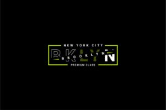 Brooklyn writing design, suitable for screen printing Product Image 1