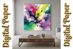 100 Abstract Watercolor Splash Backgrounds Product Image 19