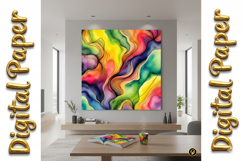 Abstract Fluid Ink Watercolor Digital Paper Product Image 10