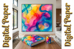 Flowing Watercolor Abstract Digital Paper Bundle Product Image 15