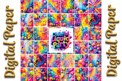 Psychedelic Digital Paper Bundle: Galaxy &amp; Candy Dreams Product Image 6