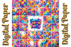 Psychedelic Digital Paper Bundle: Galaxy &amp; Candy Dreams Product Image 7