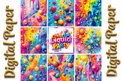 Psychedelic Digital Paper Bundle: Galaxy &amp; Candy Dreams Product Image 8