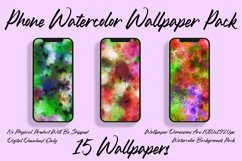 Phone Watercolor Wallpaper Pack.15 Phone Backgrounds Set Product Image 2