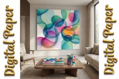 Flowing Watercolor Abstract Digital Paper Bundle Product Image 8