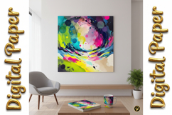 100 Abstract Watercolor Splash Backgrounds Product Image 5