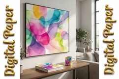 Flowing Watercolor Abstract Digital Paper Bundle Product Image 7