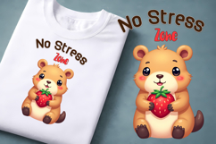 Cute Capybara Animal Clipart | Animal sublimation Product Image 1