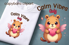 Cute Capybara Animal Clipart | Animal sublimation Product Image 1