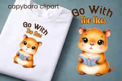 Cute Capybara Animal Clipart | Animal sublimation Product Image 1