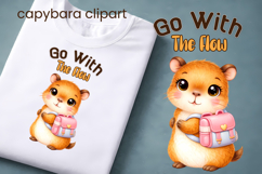 Cute Capybara Animal Clipart | Animal sublimation Product Image 1