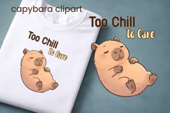 Cute Capybara Animal Clipart | Animal sublimation Product Image 1