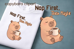 Cute Capybara Animal Clipart | Animal sublimation Product Image 1