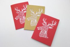 Card deer Cutting file SVG DXF FCM Product Image 1