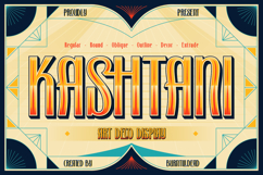Kashtani - Art Deco Display Font Product Image 1