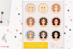 Girl clipart avatar, female logo, social brand LVB110 Kassia Product Image 3