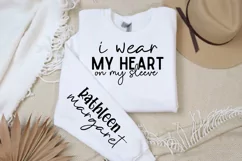 I Wear My Heart On SVG, Sleeve SVG Design Product Image 2