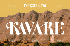 Kavare - Bold Serif Typeface Product Image 1