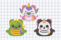 Cute Animal Backpack 3D SVG Product Image 2