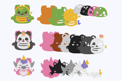 Cute Animal Backpack 3D SVG Product Image 3