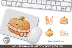 Autumn Kawaii Treats Mouse Pad Product Image 1