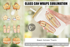Autumn Kawaii Treats Glass Can Product Image 1
