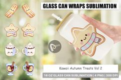 Autumn Kawaii Treats Glass Can Product Image 1