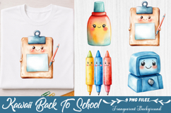 Kawaii Back To School Clipart Product Image 1
