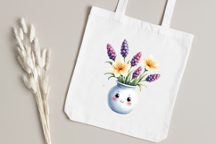 kawaii vase clipart, cute botanical pot PNG, pastel floral watercolor, kawaii flower vase, chibi vase illustration, kawaii watercolor PNG, pastel winter flowers clipart, cute plant pot drawing, adorable vase art, kawaii floral bundle, kawaii tulip vase PN