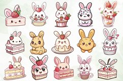 Kawaii Bunny Sublimation Clipart Product Image 3