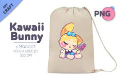 Kawaii Bunny Character 02. Cute Rabbit Sticker Product Image 5