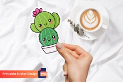 Kawaii Cactus Sticker, Kawaii Cactus Planner Sticker Product Image 1