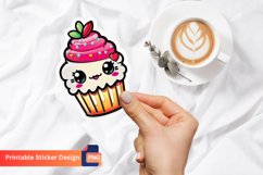 Kawaii Cake Sticker, Adorable Cake Sticker Product Image 1